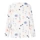 thumbnail image 5 of ICHUANYI ClearanceWomen's Fashion Printed Lace Sleeves Blouse V-Neck Casual Tops(White, XXL) ICHUANYI WER20232080500287, 5 of 8
