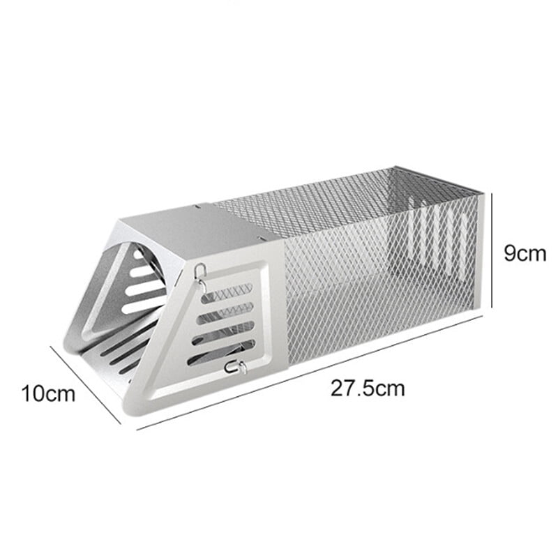 TOPCHANCES 10" Humane Live Animal Trap, 2 Pack Catch Release Rodent Cage Trap for Little Small Live Rodent Control
