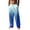 Blue#9527, variant on BOOMNY Mens Hawaii Linen Pants Wide Leg Pants for Men Loose Fit Elastic Waist Drawstring Tropical Graphic Summer Beach Pant With Pocket