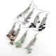 thumbnail image 3 of Nvzi Pendientes de piedra natural personalizados, pendientes de borlas de cadena multicapa de piedra de cristal natural hechos a mano (verde), 3 of 3