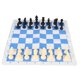 thumbnail image 1 of Juego De Juego De Mesa De Ajedrez, Juegos De Ajedrez Plegables Enrollables Antideslizantes Con 32 Piezas De Ajedrez Para Viajes, 1 of 7