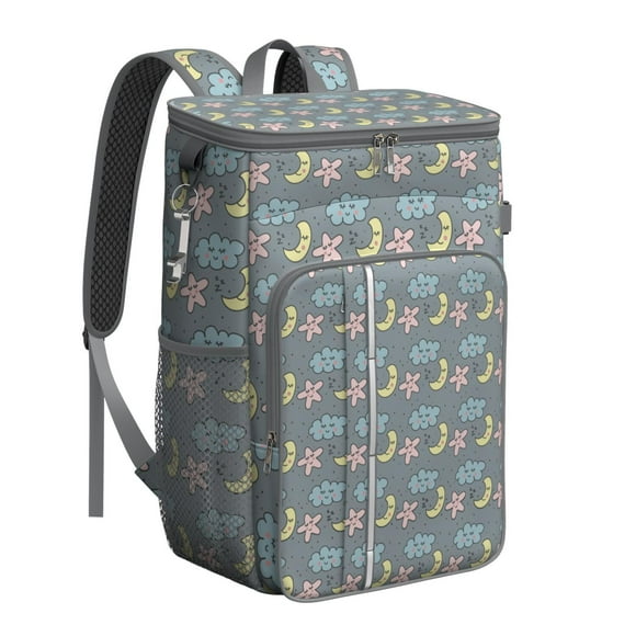 Cartoon Rocket Backpack Cooler, Cute Kawaii Insulated Cooler Backpack for Kids, Space Galaxy Fun Design for Outdoor Adventure
