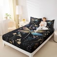 thumbnail image 4 of jejeloiu Kawaii Dragonfly Bed Sheets,Kawaii Flower Floral King Sheets For Girls Kids 4 Pieces, 4 of 7