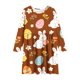 thumbnail image 3 of Vestido de manga larga con cuello redondo para niñas, vestido elástico de manga larga, corte A, estilo patinador con volantes, vestido de recital escolar, vestido de manga larga con cuello redondo par, 3 of 6