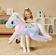 thumbnail image 3 of Peluche de peluche EARTHSOUND, unicornio gigante, 43 pulgadas, 3 of 7