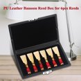 thumbnail image 1 of LHCER PU Leather Cover Black Bassoon Reed Container Box Case with Slots for 6pcs Reeds ,Bassoon Reeds Case, PU Leather Bassoon Reed Case, 1 of 7