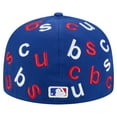 thumbnail image 4 of Men's New Era Royal Chicago Cubs Team Confetti 59FIFTY Fitted Hat, 4 of 5