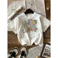 thumbnail image 1 of Girl's Last Of School Cute Print TShirt, Fun Back To School Outfit, Stylish Summer Casual Tee, Vibrant Colors, Graphic Tee For Kids, 1 of 5