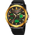 thumbnail image 2 of Men's Waterproof Sports Watch with Dual Display Multifunction Chronograph Week Date Analog Digital for Outdoor, 2 of 12