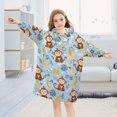 thumbnail image 5 of joogoo Wearable Blanket Hoodie for Cartoon Monkey Bananas Oversized Sherpa Hooded 3-14 YR M, 5 of 7