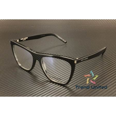 SAINT LAURENT SL 518 001 Rectangular Squared Black 56 mm Women's Eyeglasses