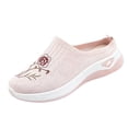 thumbnail image 3 of YOUYEDIAN Mules for Women Versatile Round Toe Comfy Fashion Floral Print Flats Casual Backless Sport Soft Walking Shoes, 3 of 5