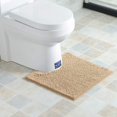 thumbnail image 2 of Juego de alfombrillas de baño antideslizantes, alfombrilla de baño de 2 piezas de 50 x 80 cm, alfombrilla de baño de chenilla de microfibra de 50 x 50 cm, alfombra lavable a máquina para baño (caqui) Adepaton ZYY-3096, 2 of 5