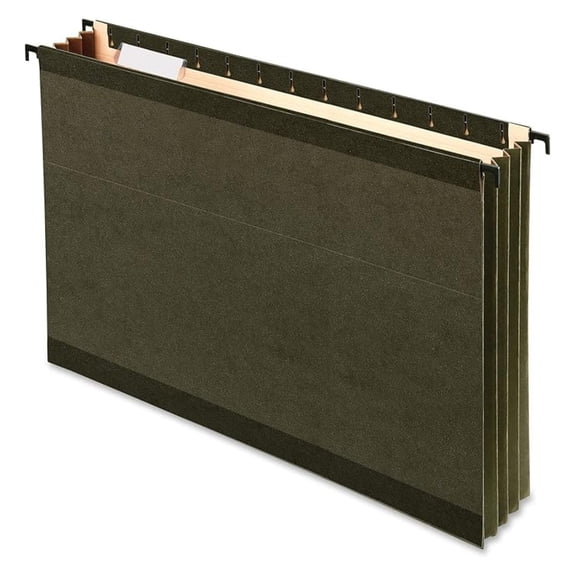 SureHook Hanging File Folders, Legal Size, Standard Green, 4/Pack (PFX 09317)