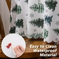 thumbnail image 3 of Christmas Tablecloth 60 x 60 Inch Round, Christmas Tree Decorations Round Tablecloths Christmas Table Cloth Seasonal Winter Holiday Scallop Edge Table Cover Party Table Decorations, 3 of 6