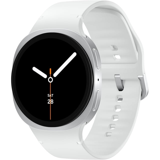 Restored Samsung Galaxy Watch8 (40mm, Silver) Bluetooth Smartwatch with Armor Aluminum, BioActive Sensors, Wear OS 6 - Open Box