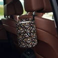 thumbnail image 5 of Wukai Daisies Flowers Print Car Trash Can - Easy to Clean Hanging Garbage Bin - Removable Liner - Leak-Car Garbage Can - Waterproof Trash Can for Car and SUV, 5 of 7