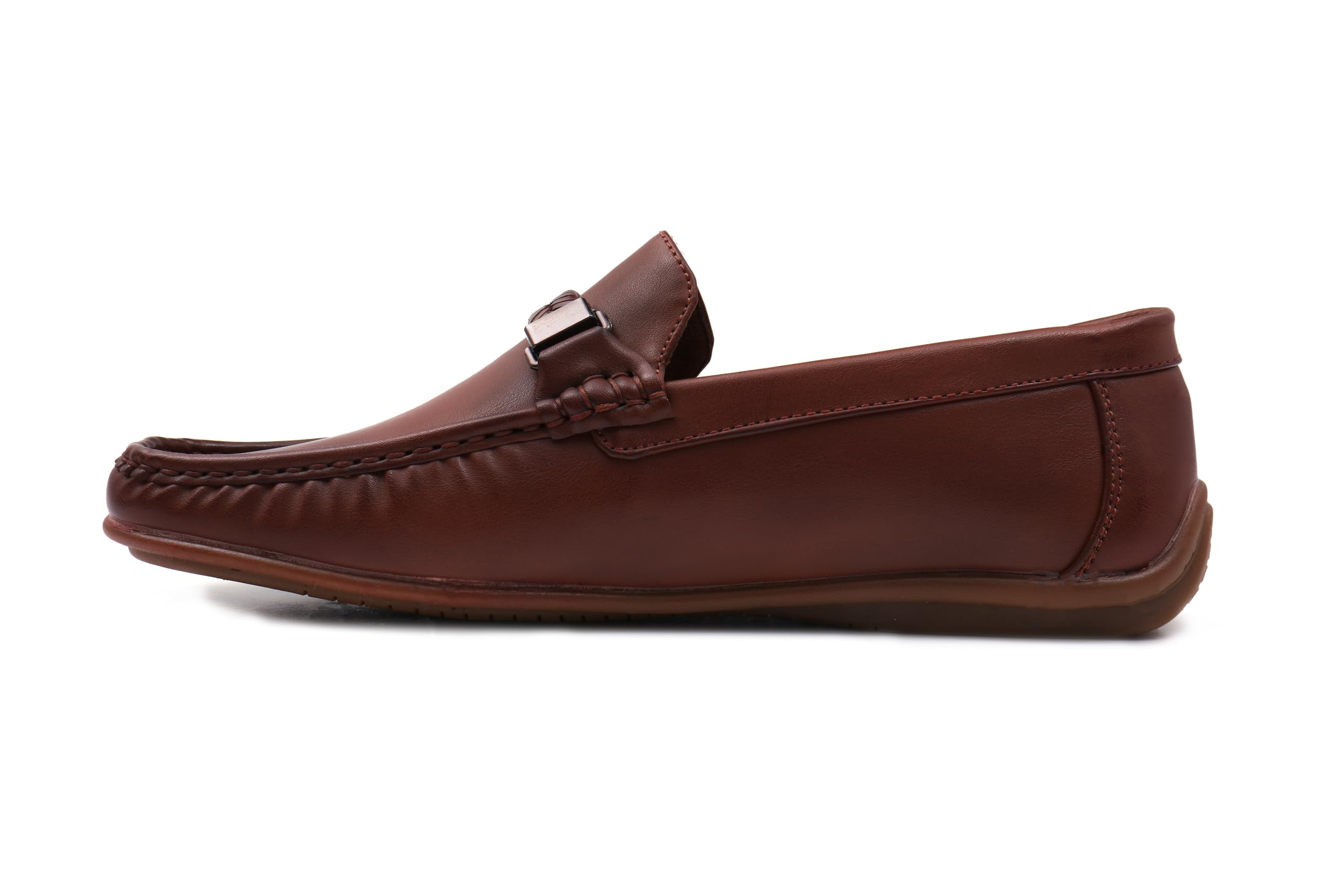 Aston Marc Mens Madrid 01 Faux Leather Slip-On Loafers  display picture 2