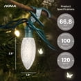thumbnail image 5 of NOMA Quick Clip C9 LED Christmas String Lights, 100 Warm Bulbs (4 Pack), 5 of 13