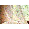thumbnail image 2 of Fruits Tulle Curtains with Rod Pocket, Paintbrush Mixed Plants Splash Watermelon Peach Avocado Design, Sheer Drape for Wedding Party 2 Panels, 7 Sizes, Yellow Orange Fern Green, by Ambesonne, 2 of 3