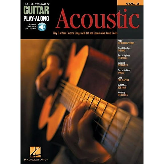 Hal Leonard Guitar Play-Along Acoustic Guitar Play-Along Volume 2 Book/Online Audio, Book 02, (Paperback)