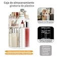 thumbnail image 2 of Organizador de Maquillaje y Joyería Lo Necesito Acrílico con Rotación 360° y Altura Ajustable (Transparente), 2 of 5