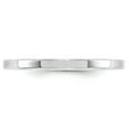 thumbnail image 6 of 14K White Gold 2mm Standard Flat Comfort Fit Band Ring Size 4, 6 of 7