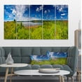 thumbnail image 1 of Ideal Summer Meadow Panorama - Landscape Canvas Art Print, 1 of 4