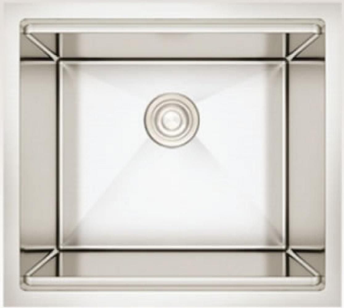 American Imaginations 20-in. W Stainless Steel Kitchen Sink With 1 Bowl And 16 Gauge