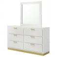 thumbnail image 4 of Caraway 6-drawer Bedroom Dresser with Mirror White, 4 of 6