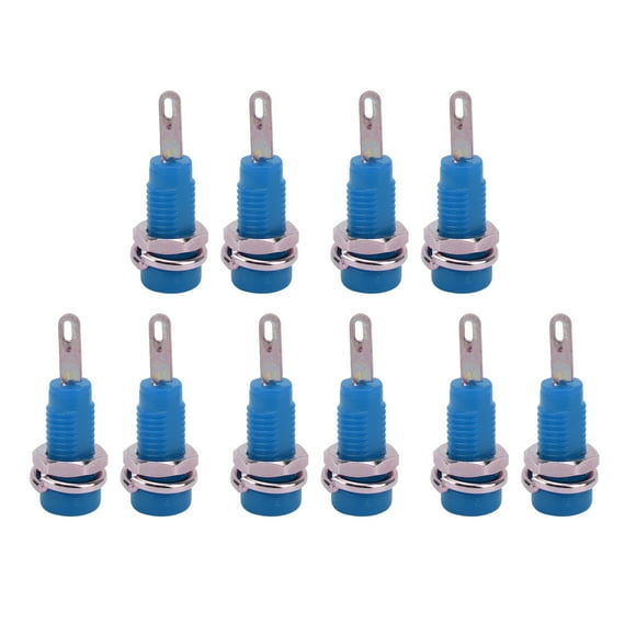 10 Pièces J.40003 Prise De Panneau De Prise Banane 2mm, Prise De Prise Banane, Adaptateur De Prise De Poste étendu Pour Instrument électronique(Bleu)