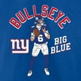 thumbnail image 4 of Men's Jaxson Dart Royal New York Giants Player Illustrative Pack T-Shirt, 4 of 4