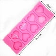 thumbnail image 2 of Piruletas de silicona con forma de corazón de 8 agujeros, molde de Chocolate, molde para hornear pasteles, decoración de pasteles, moldes de jabón Xemadio 2028994, 2 of 3