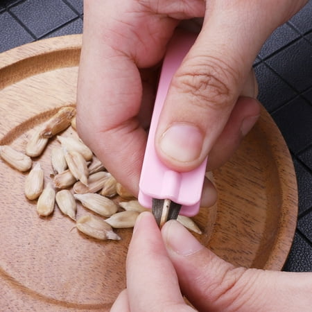 

GROFRY 10Pcs Melon Forcep Quick Peeling Efficient Artifact Sunflower Seeds Peeler Kitchen Tool for Home