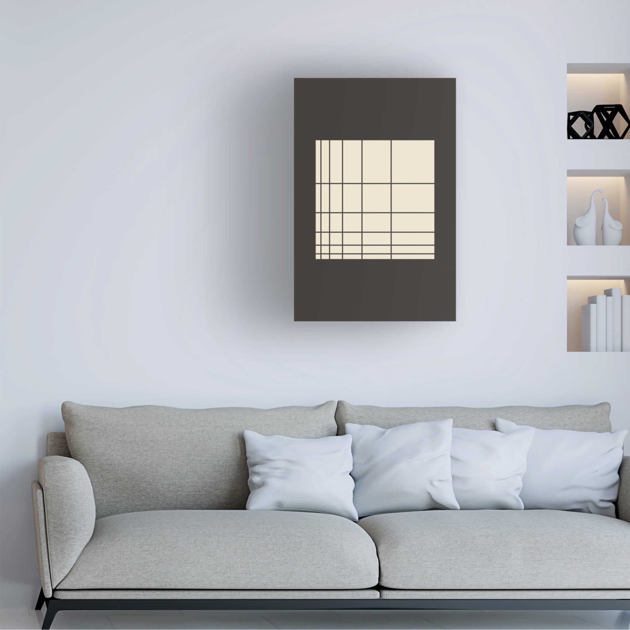 Trademark Fine Art jay stanley  Geometric Vibes 3 Canvas Wall Art