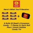 Reed's Cinnamon Hard Candy YPF5 Bundle 6 Rolls of Individually