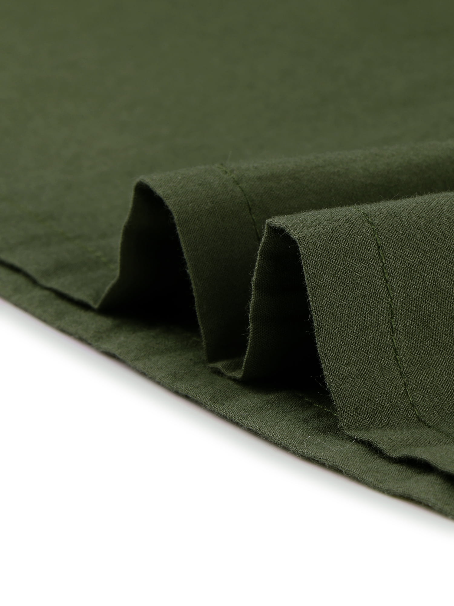 DARING DIVA Women's Cotton A-Line Midi Skirt with Pockets XS Army Green