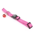 thumbnail image 2 of Collier pour Animaux Réfléchissant avec Collier Cloche Collier pour Animaux Réglable Collier en Nylon Rose Rouge, 2 of 9