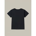 thumbnail image 2 of Girls' Cotton Crew Neck T-Shirt with “Hello Second Grade“ Print - Casual Summer Top, Soft Knit Fabric, Regular Fit, White with Colorful Lettering, Everyday Tshirt, Cotton Fabric, 2 of 6