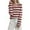 *Red, variant on ClodeEU Womens Striped Knit Sweater, Long Sleeve Knitted Top,V-Neck Casual Soft Pullover Tops Black,Womens Plus S