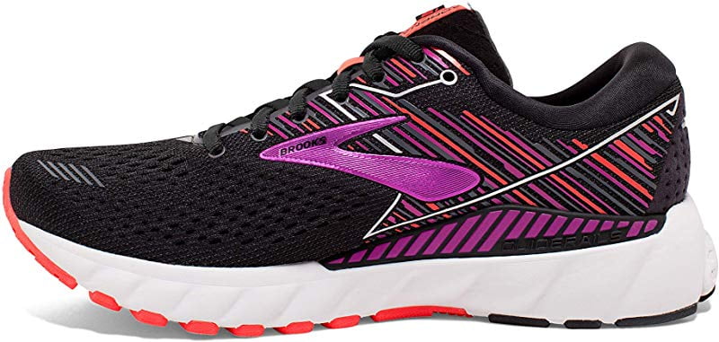 brooks adrenaline gts 19 black purple coral