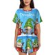 thumbnail image 1 of Fotbe Merry Christmas Gnome Conjunto de Pijama Estampado para Mujer, 2 Piezas, Ropa de Dormir con Camiseta de Manga Corta y Shorts Suaves-XX-Large, 1 of 6