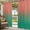Green Orange, variant on Outdoor Curtains for Patio Waterproof, Blue Ombre Outdoor Privacy Panels Grommet, Contemporary Gradient Abstract Art Blackout Outside Curtains for Porch/Cabana/Pergola/Gazebo 54"x108", 2 Panels