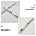 thumbnail image 3 of Shisuyan 1 Pair Decoration Weights Silver Galvanized Iron Document Security for Study Room, 3 of 9