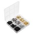 thumbnail image 3 of Shisuyan 300pcs Picture Frame Button Fasteners Metal Picture Frame Backing Clips with Screws Hardware for Hanging Photos Poster Drawing Craft, 3 of 8
