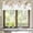 A Eucalyptus Brown Tan, variant on Teal Turquoise Kitchen Curtains 36 Inch Length Eucalyptus Leaves Floral Flower Kitchen Window Curtains Over Sink Plant Cafe Small Short Bathroom Curtains Window Treatment Tiers Drapes