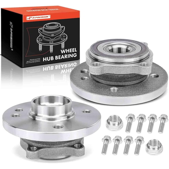 A-Premium 2 x Front Wheel Bearing and Hub Assembly Compatible with Mini Cooper 2002 2003 2004 2005 2006