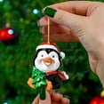 thumbnail image 4 of YOHAVEN Christmas Mini Hanging Ornaments 32PCS Santa Claus Snowman Acrylic Pendants, Shatterproof Holiday Tree Decorations for Wedding Party Anniversary Xmas Home Office Decor, 4 of 7