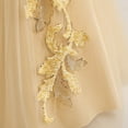 thumbnail image 7 of Little Big Girls Flower Dress Sleeveless Bowknot Wedding Pageant Dance Gown for 4-14Y, 7 of 7