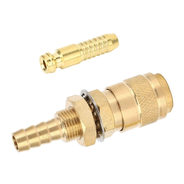 Water Cooled Gas Adapter Efficient Connection Brass Welding Torch for PTA DB MIG TIG Applications Water Cooled Gas Adapter Brass Welding Torch Gas Water Quick Connector Water